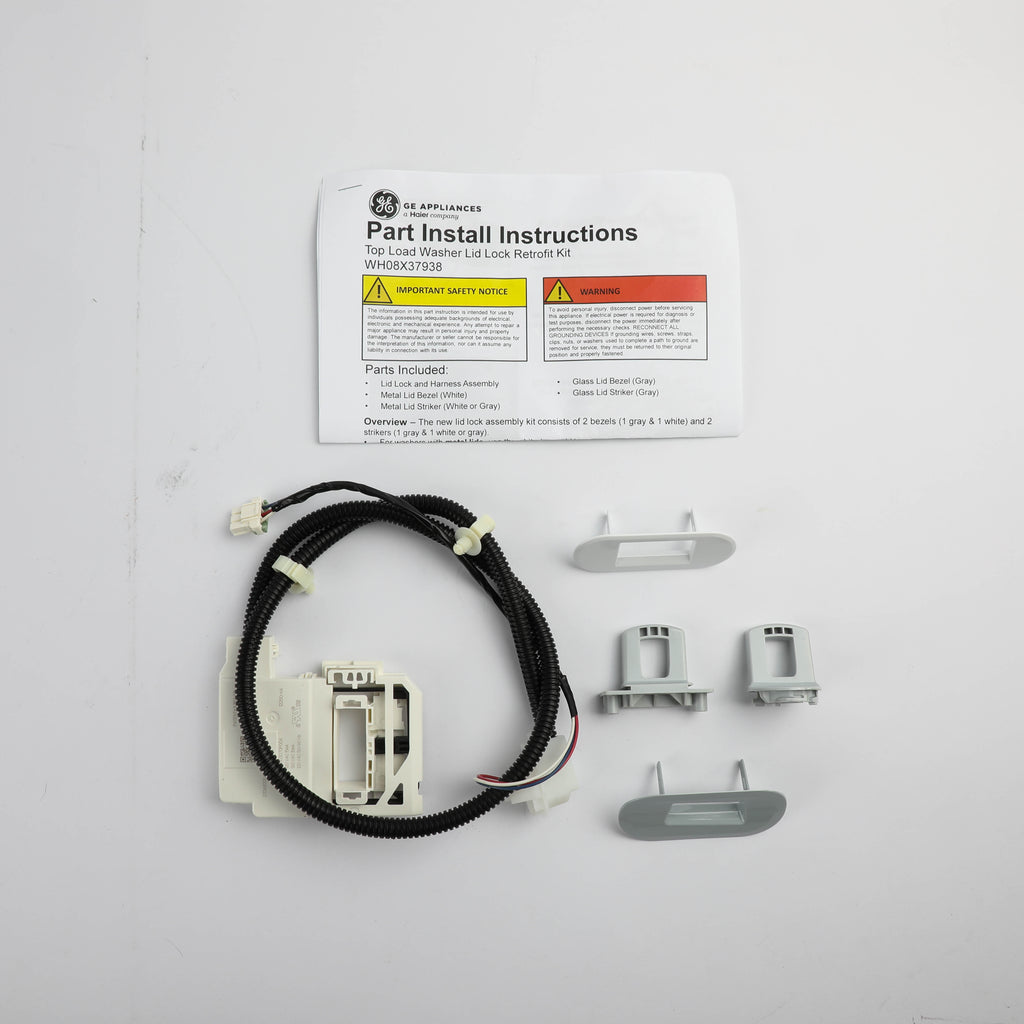GE WH08X37938 Washer Lid Lock Service Kit Genuine OEM