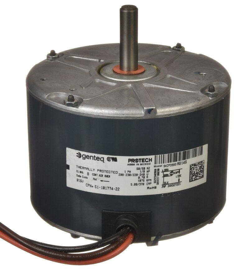 Rheem 51-101774-22 Motor Condenser 1/8HP 208-230/1 1075 1SPD Ccw Genuine OEM