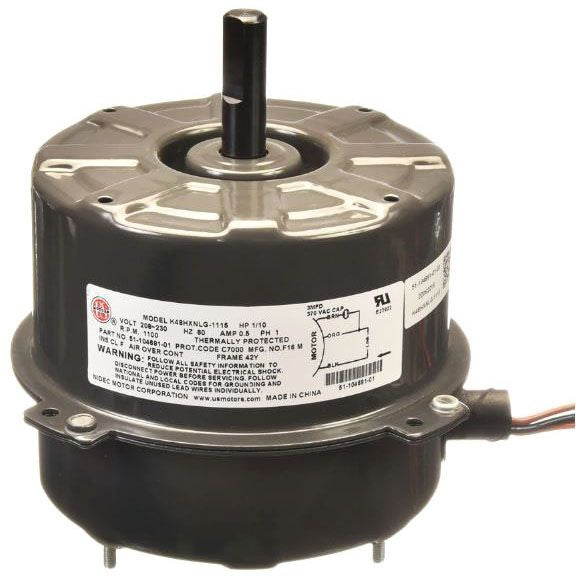 Rheem 51-104691-01 Motor Condenser 1/10HP 208-230/1 1075RPD 1SPD Genuine OEM