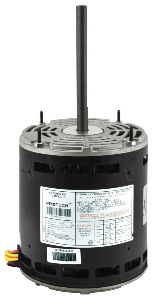 Rheem 51-23017-42 Motor Blower 3/4HP 115 1075 4SPD Trip Saver Genuine OEM
