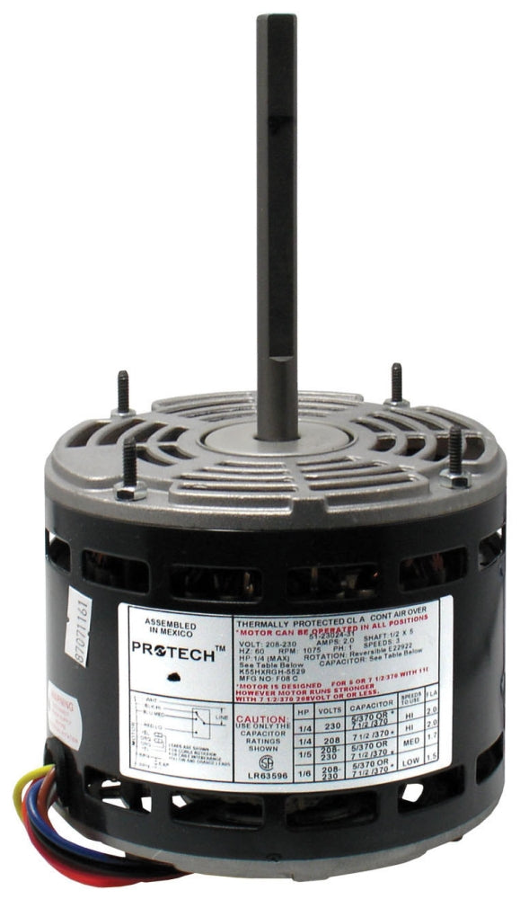 Rheem 51-23024-31 Motor Blower 1/4HP 208-230/1 1075 3SPD Rev Genuine OEM
