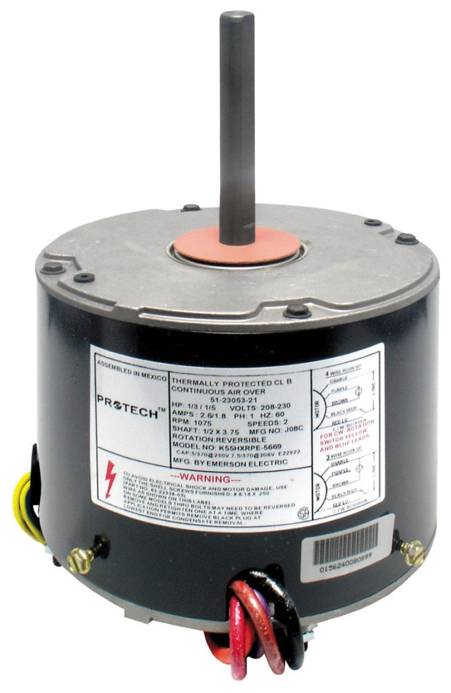 Rheem 51-23053-21 Motor Condenser 1/6HP-1/3HP 208-230/1 1075 2SPD Genuine OEM