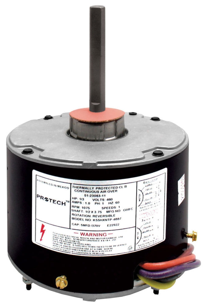 Rheem 51-23063-11 Motor Condenser 1/3HP 460/1 1075 1SPD Rev Genuine OEM