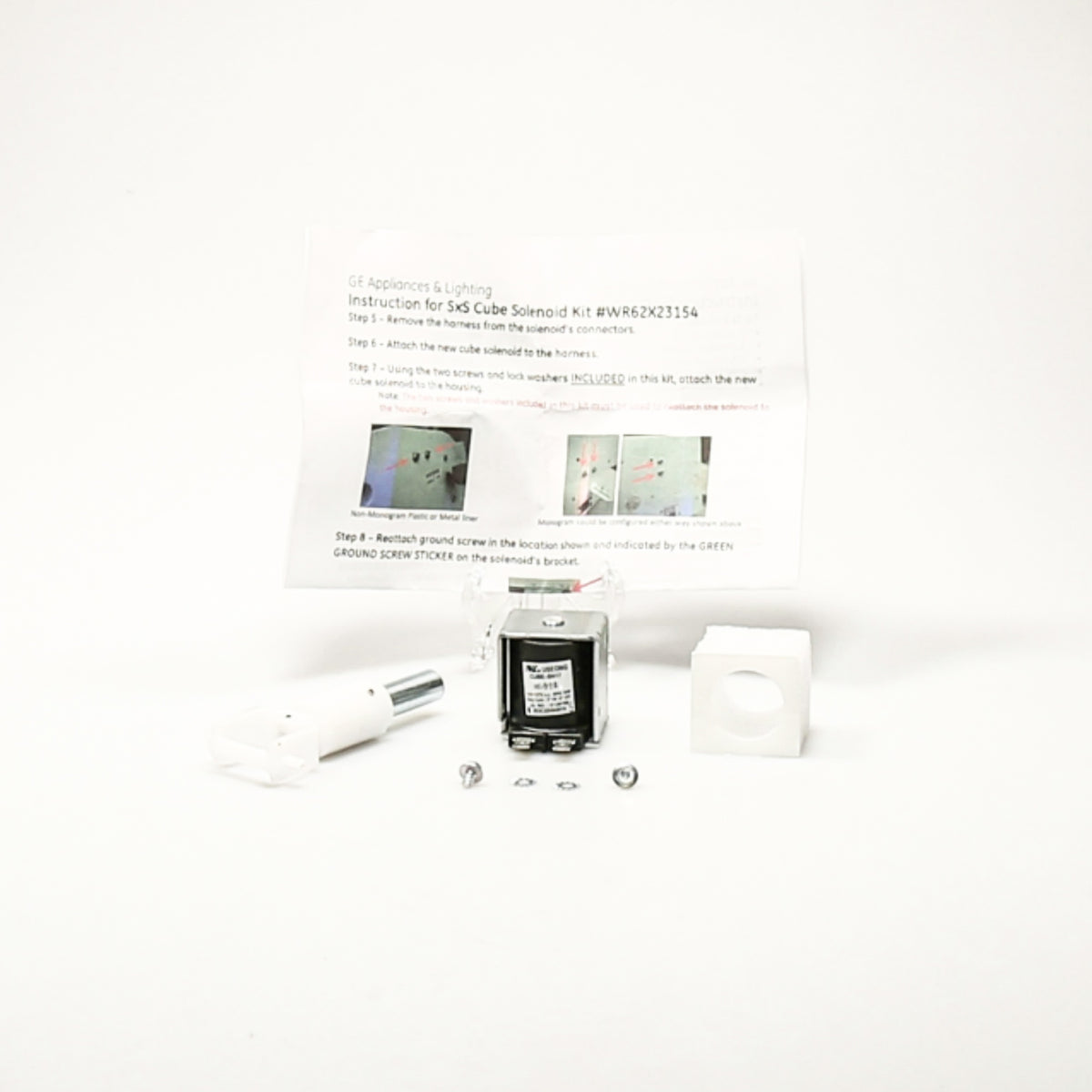 WR62X23154 Ice Dispenser Solenoid Kit fits GE Refrigerator WR02X13138 WR02X13139